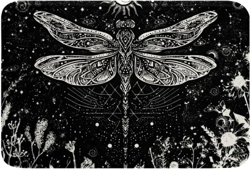 Vista 8 de Erosebridal Tapete de baño de abeja, sol y luna, decoración de habitación de galaxia trippy de 16 x 24 pulgadas, alfombra de baño de noche