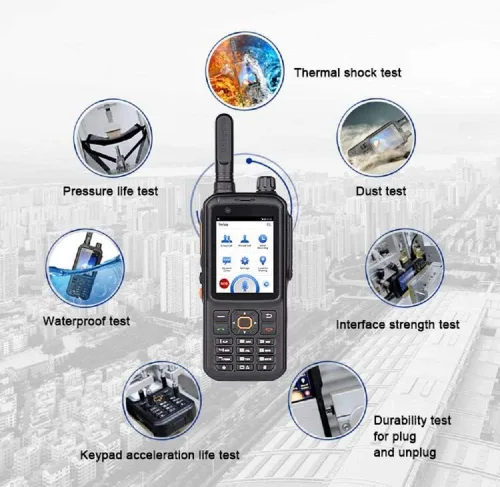 Vista 2 de Radio de red T320 4G WiFi Bluetooth Radio móvil desbloqueada Android 7.0 GSM compatible con Zello Real PTT