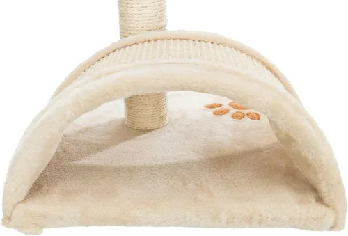 Vista 7 de TRIXIE Vitoria - Árbol para gatos de 16.9 pulgadas para gatitos, poste rascador para gatitos, rascador cubierto de sisal, juguete colgante para Beige