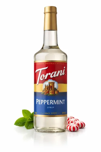 Vista 4 de Torani Jarabe, menta, 25.4 onzas, botella de plástico