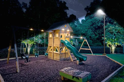 Vista 8 de Energía solar del anochecer al amanecer de aluminio negro al aire libre integrado LED AI-SSmart Sensing 1600 lúmenes CREE Area Path Luz