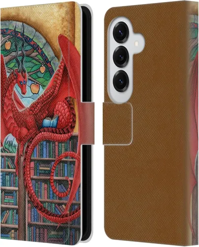 Vista 289 de Head Case Designs Officially Licensed Carla Morrow Galactic Entrancement Dragons Leather Wallet Case Compatible with Samsung Galaxy A07 4G