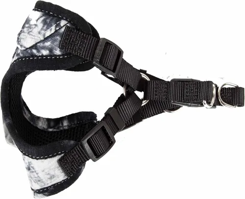 Vista 6 de Pet Life ® 'Bonatied' Arnés de malla reversible y transpirable de micromalla ajustable para perro y pajarita