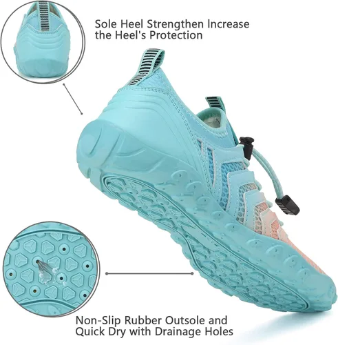 Vista 6 de Zapatos de agua WateLves para hombre y mujer, estilo pies descalzos, para playa, piscina, secado rápido, calcetines de agua, para piscina, surf