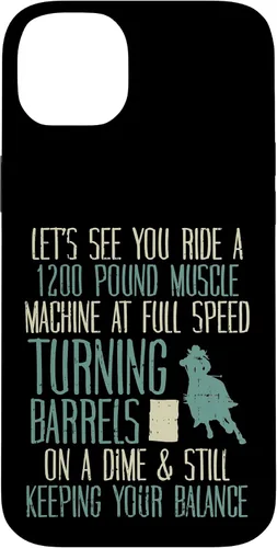 Vista 15 de 1200 Pound Muscle Turning Barrels Racing Rodeo Horse Gift Case for iPhone 17