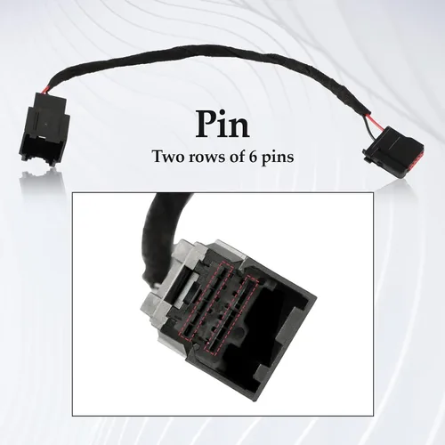 Vista 3 de Módulo Hub de Medios USB Caja Adaptador de Corriente Arnés de Cableado Compatible con Ford Sync 2 a SYNC 3 Actualización Retrofit (GEN1)