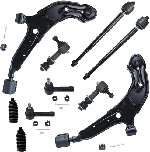 Vista 189 de Detroit Axle - Kit de suspensión delantera de 10 piezas para Chevrolet Trailblazer GMC Envoy 2004-2007 2005 2006 Soportes de brazo de control