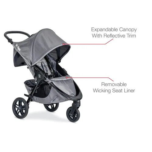 Vista 2 de Britax B-Free - Cochecito deportivo, Asher