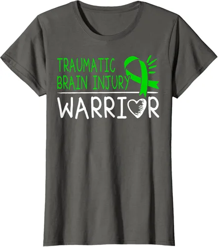 Vista 8 de Camiseta de lesión intracraneal - Camiseta de conciencia TBI, Negro, S