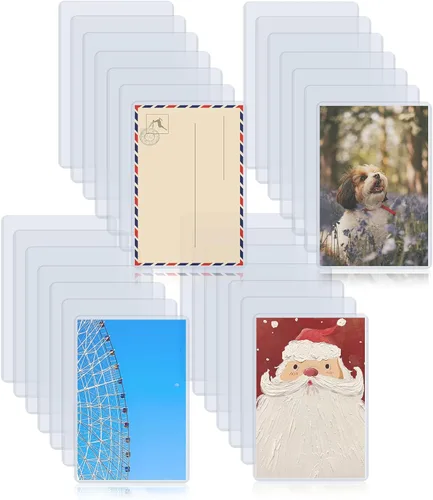 Vista 12 de Rainmae Paquete de 5 protectores rígidos de impresión de 11 x 17 pulgadas, protectores de hojas de plástico duro impermeables transparentes, fundas