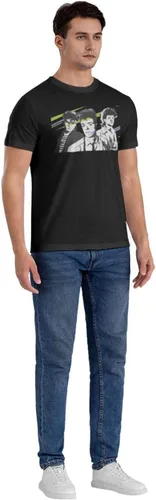Vista 6 de Soda Music and Stereo - Camiseta de manga corta para hombre, diseño casual, cuello redondo, unisex, color negro
