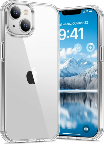 Vista 13 de Vakoo Funda transparente para iPhone 11 Pro Max, antiamarilleo, color negro