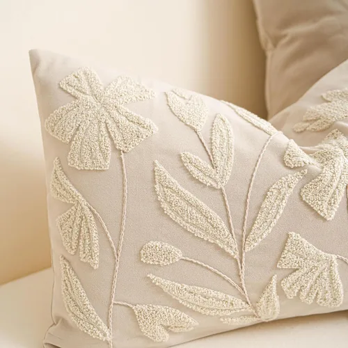 Vista 8 de BlissBlush - Funda de almohada lumbar decorativa de 12 x 20 pulgadas, funda de almohada de terciopelo beige neutro para sofá, sala de estar, cojín