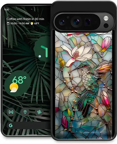 Vista 280 de Compatible con Google Pixel 4A 5G Mobile Case Creative Acrylic Panel trasero Silicona Protección Grip especialmente diseñado para Google Pixel 4A 5G