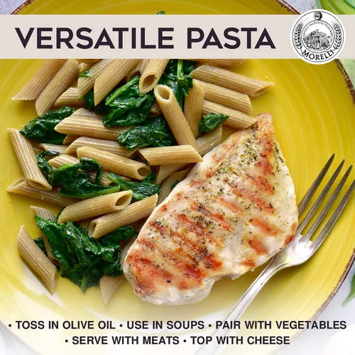 Vista 5 de Morelli Fideos de pasta Penne de trigo italiano orgánico - 17.6 oz
