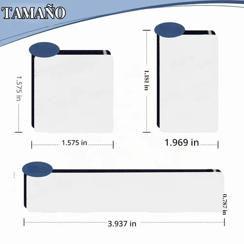 Vista 3 de Almohadillas adhesivas súper pegajosas de doble cara, espuma de 3 mm, 50 piezas, cinta adhesiva de espuma de doble cara fuerte, cinta adhesiva