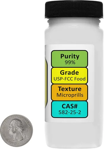 Vista 2 de Benzoato de potasio [C7H5KO2] 99% USP-FCC Microprills de la categoría alimenticia 4 oz
