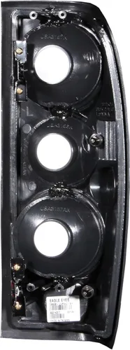 Vista 2 de luces de cola estilo europeo color negro para Nissan Frontier, tamaño completo - (Par)