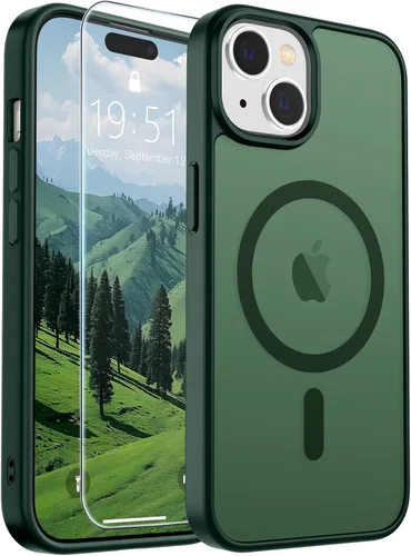 Vista 195 de SUPFINE Funda magnética para iPhone SE 2022 (3ª)/2020 (2ª), iPhone 8 (compatible con MagSafe) (protección contra caídas de grado militar), funda