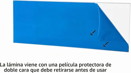 Vista 4 de Hoja de acrílico Plexiglás transparente – 1/8" espesor fundido
