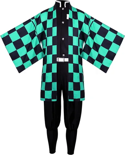 Vista 3 de QAQ-COSPPLAY - Disfraz de anime para cosplay de Kamado Nezuko Zenitsu Tanjirou Giyuu Kimono