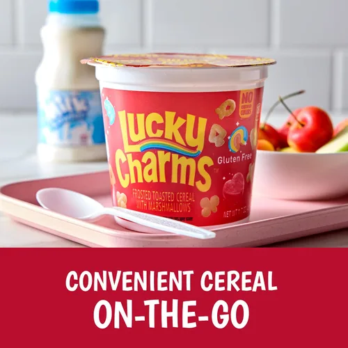 Vista 7 de Lucky Charms Cereales, tazas de servicio de alimentos de una sola porción, 60 unidades, caja de 7.5 libras