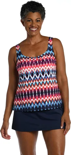 Vista 7 de Maxine of Hollywood Womens Scoop Neck Tankini Swimsuit Top Multi/ Flores Flotantes