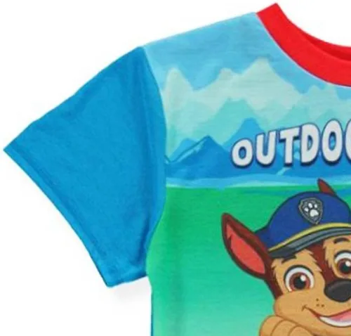 Vista 3 de Nickelodeon Little Paw Patrol Conjunto de pijama de 2 piezas de Baby Shark