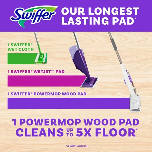Vista 4 de Swiffer 1026724 Almohadilla de repuesto para trapeador, color blanco