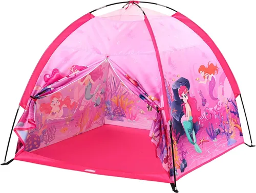 Vista 9 de Tienda de campaña para niños Lucky castle Playhouse para niños y niñas, tienda de campaña de cúpula fácil y divertida tienda de campaña para niños