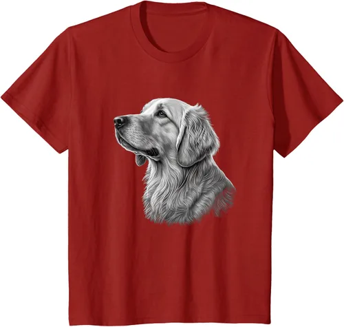 Vista 22 de Camiseta divertida Golden Retriever, Negro