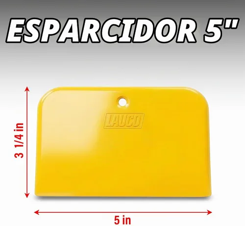 Vista 2 de LAUCO Esparcidores de relleno de carrocería para automóviles (100 piezas) – Esparcidor de plástico reutilizable amarillo para rellenos automotrices