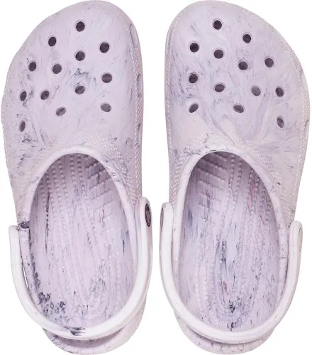 Vista 4 de Crocs Zuecos clásicos de teñido anudado marmoleado para mujer