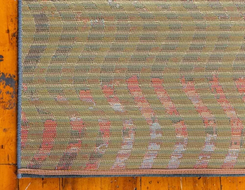Vista 9 de Unique Loom - Alfombra colección de círculos abstractos, de transición para interiores y exteriores, beige, Polipropileno, Púrpura (Multi/Purple)