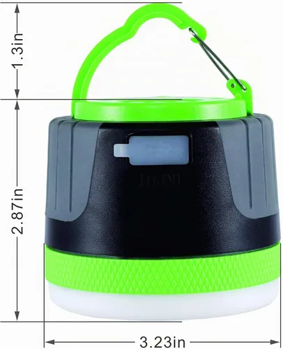 Vista 4 de LIT-PaTH - Linterna LED para campamento, luz recargable con base magnética, 4400 mAh, kit de supervivencia para emergencias, huracanes, cortes