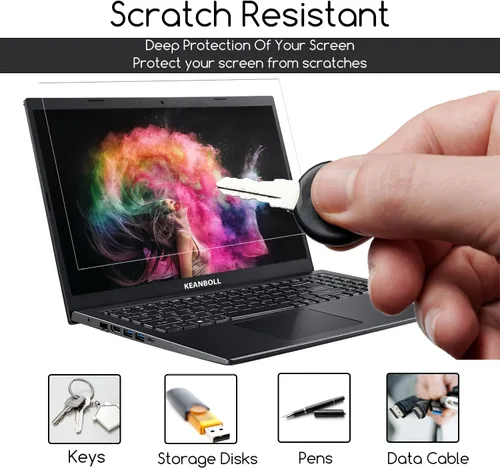 Vista 6 de KEANBOLL Paquete de 3 protectores de pantalla HD transparentes para MacBook Air de 15 pulgadas (chip M5 M4 M3 M2, 2026-2025-2024-2022), antiarañazos