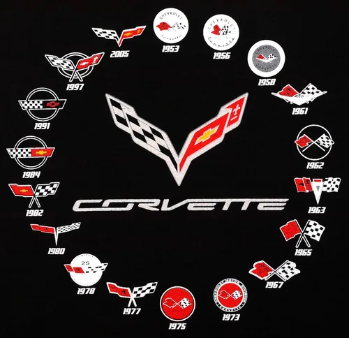 Vista 4 de JH DESIGN GROUP Sudaderas con capucha Chevy Corvette para hombre y con cremallera en 6 estilos, Clg6-negro