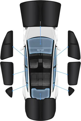 Vista 10 de Persianas ultragruesas para Tesla Model Y 2020-2024 (no aptas para junior), accesorios para el modelo Y, cubierta de ventana lateral, ventanilla