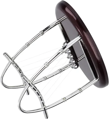 Vista 3 de Bolas de equilibrio clásicas Newton Cradle 5 bolas de acero de péndulo Ulum para oficina y educación escolar Newton bolas de cojinete oscilante (S)