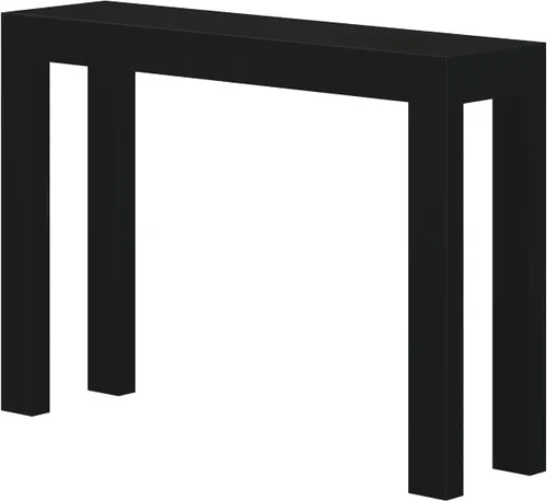 Vista 6 de Plank+Beam Mesa consola moderna de madera maciza, 46 pulgadas, mesa de sofá, mesa de entrada estrecha para pasillo, detrás del sofá, sala de estar