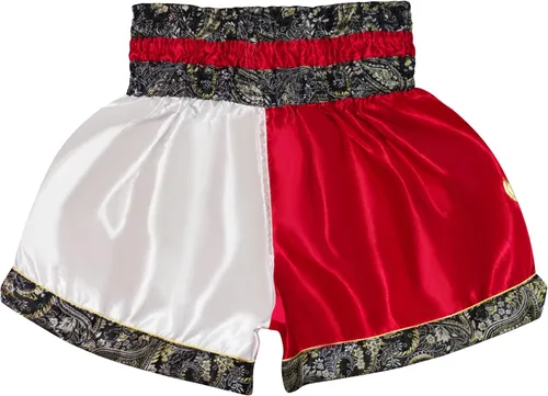 Vista 2 de Pantalones cortos clásicos de Muay Thai para hombres y mujeres, boxeo, kickboxing, alto grado, artes marciales mixtas, ropa de entrenamiento