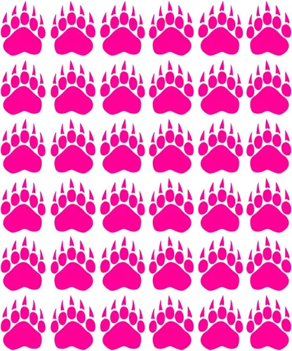 Vista 14 de VWAQ Calcomanías de suelo con estampado de huellas de oso, calcomanías de pared para despegar y pegar, 36 unidades (negro)