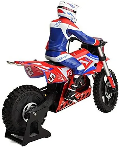 Vista 2 de SR5 1/4 Escala Super Rider RC motocicleta sin escobillas RTR escala 1/4 Dirt Bike Super estabilizador eléctrico RC motocicleta