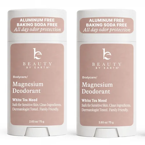 Vista 11 de Desodorante sin aluminio para hombres y mujeres, fabricado en Estados Unidos con ingredientes naturales y 55% orgánicos, protección contra olores