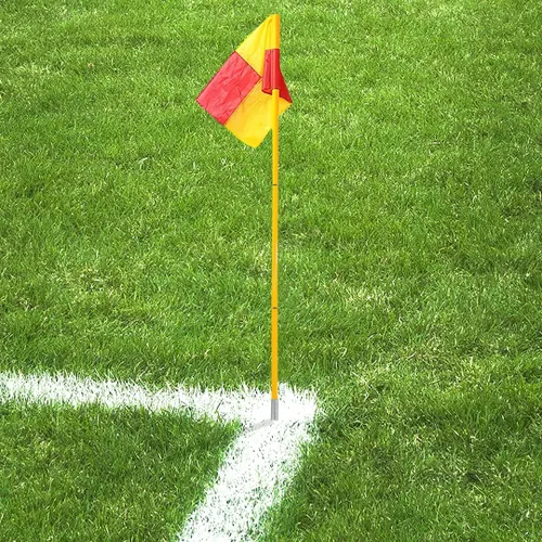 Vista 6 de Banderas de árbitro de linesman de fútbol de fútbol,Banderas de esquina Banderas de fútbol portátiles Postes de fútbol,Equipo de fútbol de regate
