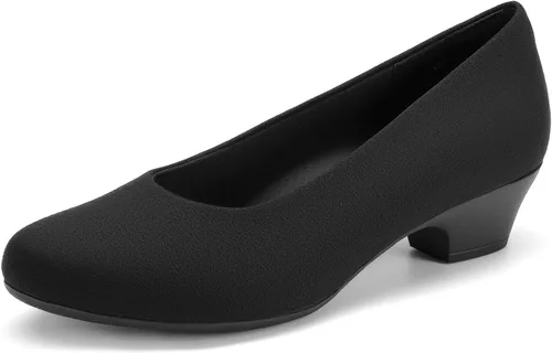 Vista 9 de DREAM PAIRS Zapatos de vestir con soporte de arco de tacón bajo para mujer Negro