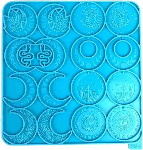 Vista 9 de Moldes de fundición de resina para joyas, aretes de gota de agua, moldes de resina de silicona para joyería Bl