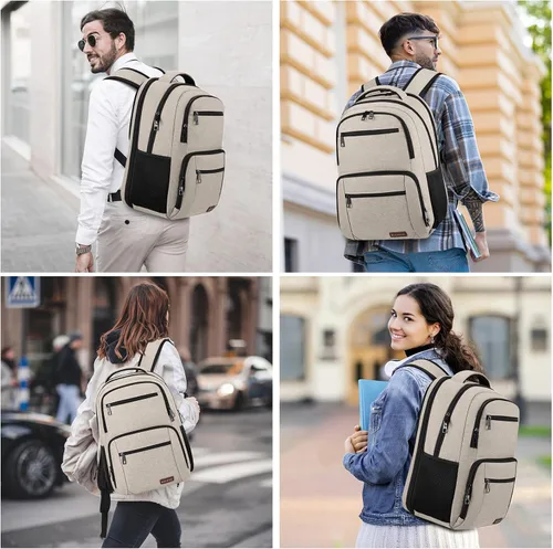 Vista 6 de Mochila para niñas y mujeres, mochila escolar para adolescentes y niños, mochila ligera e informal para la escuela secundaria, mochila de viaje