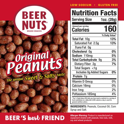 Vista 2 de BEER NUTS - Frascos resellables de 1.16kg y 737g.