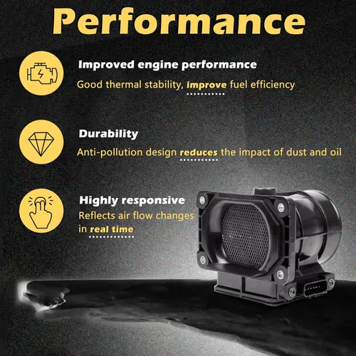 Vista 5 de Sensor de Flujo de Aire Masivo MAF 2.4L 3.0L compatible con Chrysler 2001-2005 Sebring - para Dodge 2001-2005 Stratus - 2000-2005 Eclipse